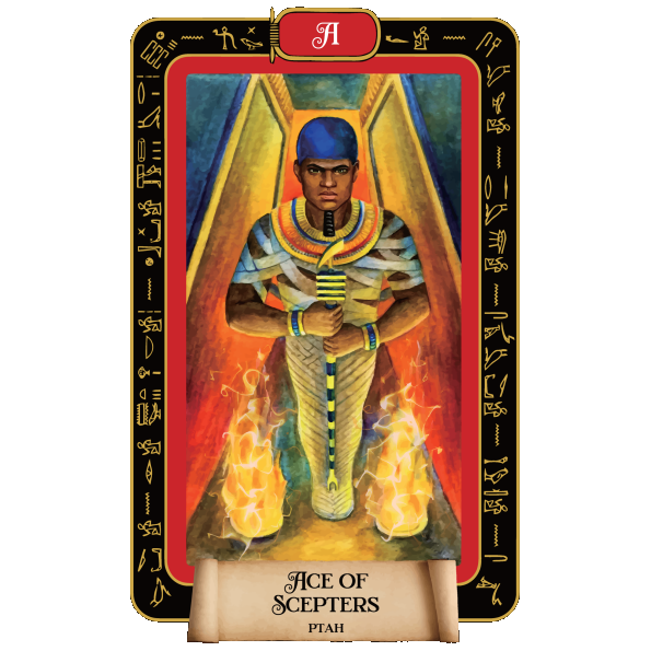 Ace of Scepters | Ptah